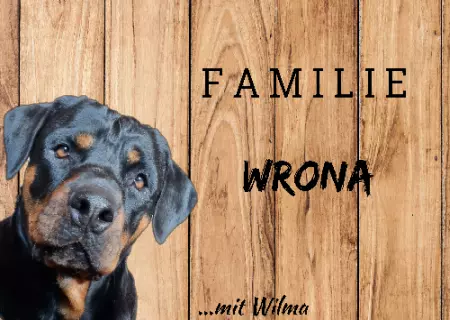 Hunde Warnschild Zutritt verbotenHunde Familie WRONA Bild